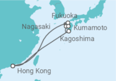 Reiseroute der Kreuzfahrt  Japan - Royal Caribbean