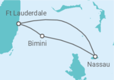 Reiseroute der Kreuzfahrt  Bahamas - Celebrity Cruises