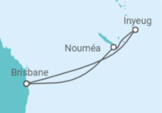 Reiseroute der Kreuzfahrt  Nauru - Royal Caribbean