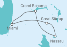 Reiseroute der Kreuzfahrt  Bahamas - NCL Norwegian Cruise Line