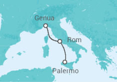 Reiseroute der Kreuzfahrt  Italien Alles Inklusive - MSC Cruises