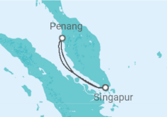 Reiseroute der Kreuzfahrt  Malaysia - Royal Caribbean