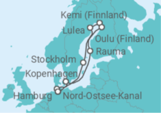 Reiseroute der Kreuzfahrt  Winterabenteuer Lappland – Für Eisprinzessinnen und Schneekönige - Hapag-Lloyd Cruises