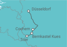 Reiseroute der Kreuzfahrt  Deutschland - Riverside