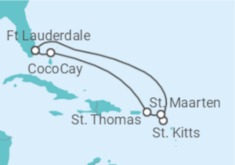 Reiseroute der Kreuzfahrt  Sint Maarten, Amerikanische Jungferninseln - Royal Caribbean