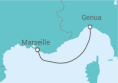 Reiseroute der Kreuzfahrt  Frankreich - MSC Cruises