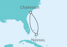 Reiseroute der Kreuzfahrt  BAHAMAS - Carnival Cruise Line