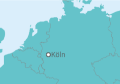 Reiseroute der Kreuzfahrt  Krimi-Reise ab/an Köln - Nicko Cruises
