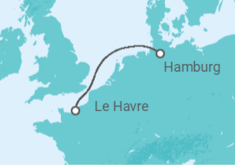 Reiseroute der Kreuzfahrt  Frankreich - Costa Kreuzfahrten