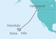 Reiseroute der Kreuzfahrt  Hawaii - Celebrity Cruises