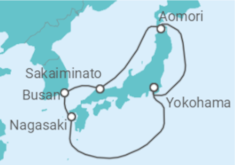 Reiseroute der Kreuzfahrt  Sea of Japan - Princess Cruises