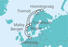 Reiseroute der Kreuzfahrt  Norwegen Alles Inklusive - MSC Cruises