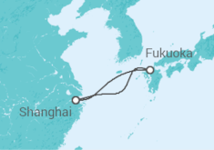 Reiseroute der Kreuzfahrt  Japan - Royal Caribbean