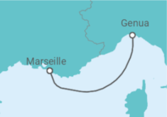 Reiseroute der Kreuzfahrt  Frankreich Alles Inklusive - MSC Cruises