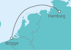 Reiseroute der Kreuzfahrt  Belgien - MSC Cruises