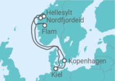 Reiseroute der Kreuzfahrt  Norwegen, Deutschland Alles Inklusive - MSC Cruises