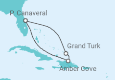 Reiseroute der Kreuzfahrt  Eastern Caribbean with Turks & Caicos - Princess Cruises