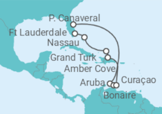 Reiseroute der Kreuzfahrt  Southern Caribbean Islander - Princess Cruises