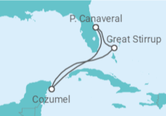 Reiseroute der Kreuzfahrt  Mexiko - NCL Norwegian Cruise Line