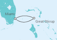 Reiseroute der Kreuzfahrt  Bahamas - NCL Norwegian Cruise Line
