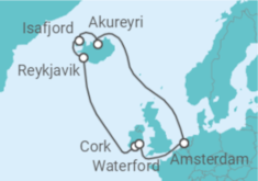 Reiseroute der Kreuzfahrt  Island - Celebrity Cruises