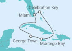 Reiseroute der Kreuzfahrt  WESTERN CARIBBEAN - Carnival Cruise Line