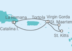 Reiseroute der Kreuzfahrt  Antillen & Dominikanische Republik Alles Inklusive - MSC Cruises