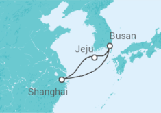Reiseroute der Kreuzfahrt  Japan - Royal Caribbean