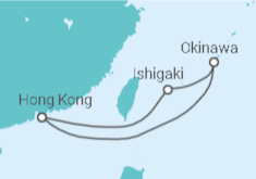Reiseroute der Kreuzfahrt  Japan - Royal Caribbean