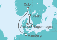 Reiseroute der Kreuzfahrt  A Journey from Nordic Exploration to Exquisite Cultural Gems - Explora Journeys