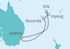 Reiseroute der Kreuzfahrt  Nauru, Vanuatu - Royal Caribbean