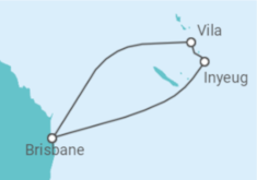 Reiseroute der Kreuzfahrt  Vanuatu - Royal Caribbean