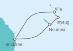 Reiseroute der Kreuzfahrt  Vanuatu, Nauru - Royal Caribbean
