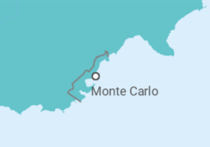 Reiseroute der Kreuzfahrt  Race Weekend, Reimagined: F1 Grand Prix de Monaco 2026 - Explora Journeys