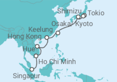 Reiseroute der Kreuzfahrt  Coastal Asia Explorer - Celebrity Cruises