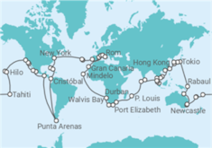 Reiseroute der Kreuzfahrt  Costa Deliziosa Weltreise 2026-2027 - Costa Kreuzfahrten
