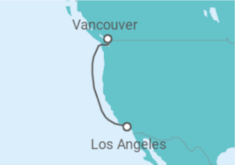 Reiseroute der Kreuzfahrt  USA - Royal Caribbean