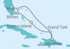 Reiseroute der Kreuzfahrt  Islands of Paradise Voyage - Silversea
