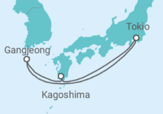 Reiseroute der Kreuzfahrt  Japan Alles Inklusive - MSC Cruises