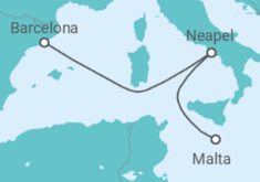 Reiseroute der Kreuzfahrt  A Journey of Cultural Marvels & Natural Beauty - Explora Journeys