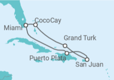 Reiseroute der Kreuzfahrt  Von Anchorage (Whittier) nach Halifax (Kanada) - Seabourn