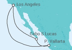 Reiseroute der Kreuzfahrt  Mexiko - Virgin Voyages