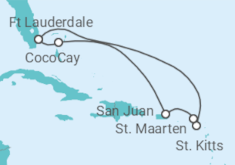 Reiseroute der Kreuzfahrt  Portugal - Seadream Yacht Club