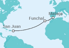 Reiseroute der Kreuzfahrt  Portugal - Seadream Yacht Club