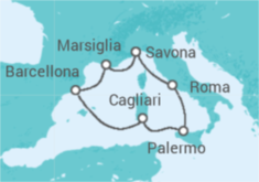 Reiseroute der Kreuzfahrt  Von Boston (USA) nach Rotterdam (Niederlande) - Holland America Line