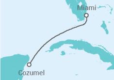 Reiseroute der Kreuzfahrt  Mexiko - NCL Norwegian Cruise Line