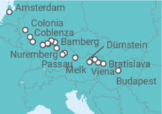 Reiseroute der Kreuzfahrt  Norwegen ab Hamburg - AIDA