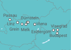 Reiseroute der Kreuzfahrt  Von Kiel über die Azoren in die Dom. Republik - AIDA