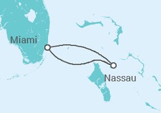Reiseroute der Kreuzfahrt  3 DAY BAHAMAS CRUISE - Carnival Cruise Line