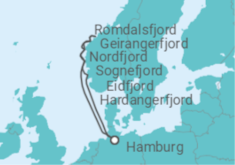 Reiseroute der Kreuzfahrt  Malerisches Wattenmeer - Hapag-Lloyd Cruises